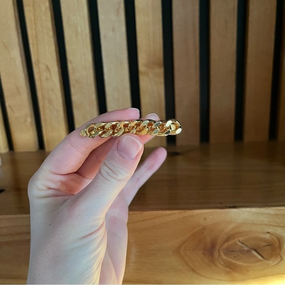 NWOT *2/$15* Gold Plated Chain Link Barrette - Picture 1 of 4